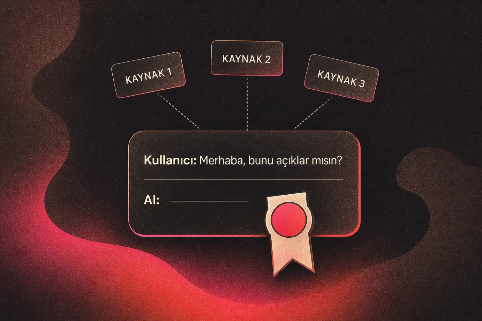 Yapay zeka sohbet botu bilgi sentezleme süreci