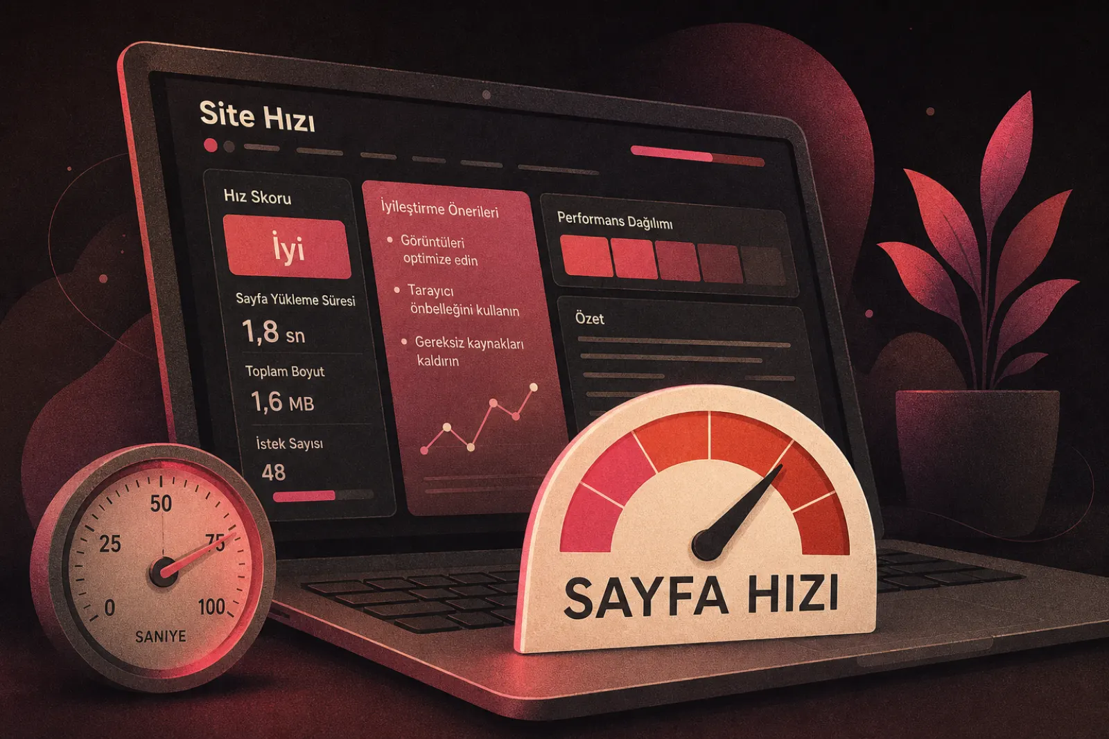 Site performansı ve hız optimizasyonu testi