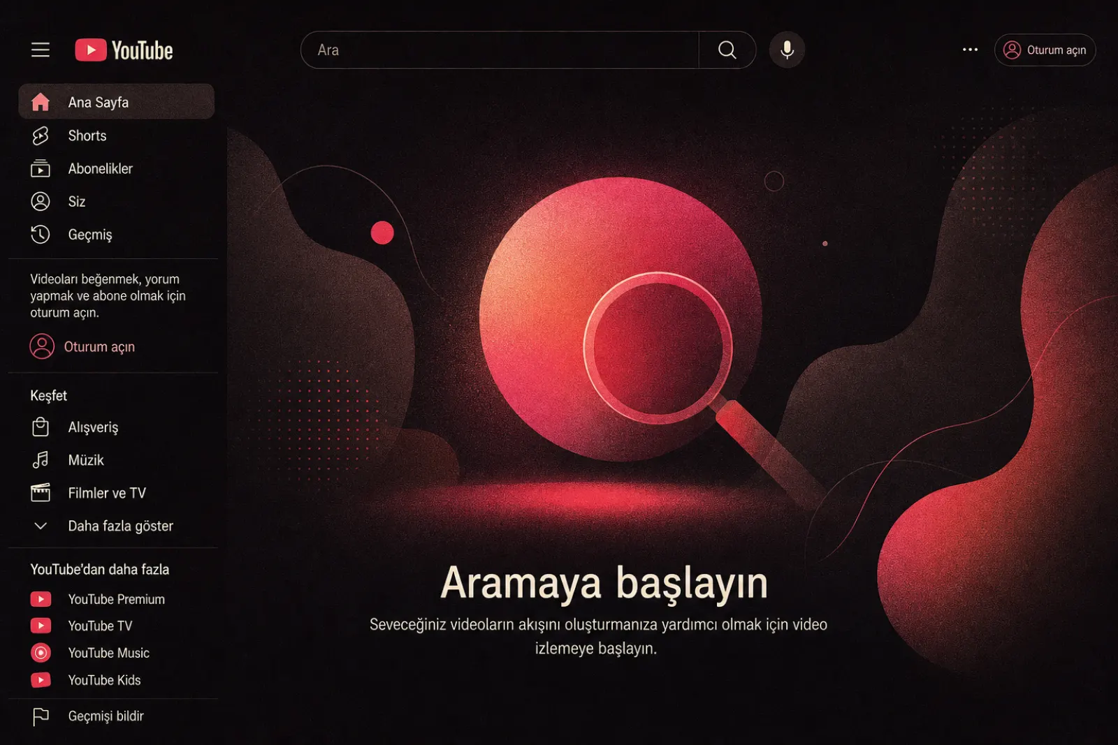 2026 YouTube video platformu ana sayfası