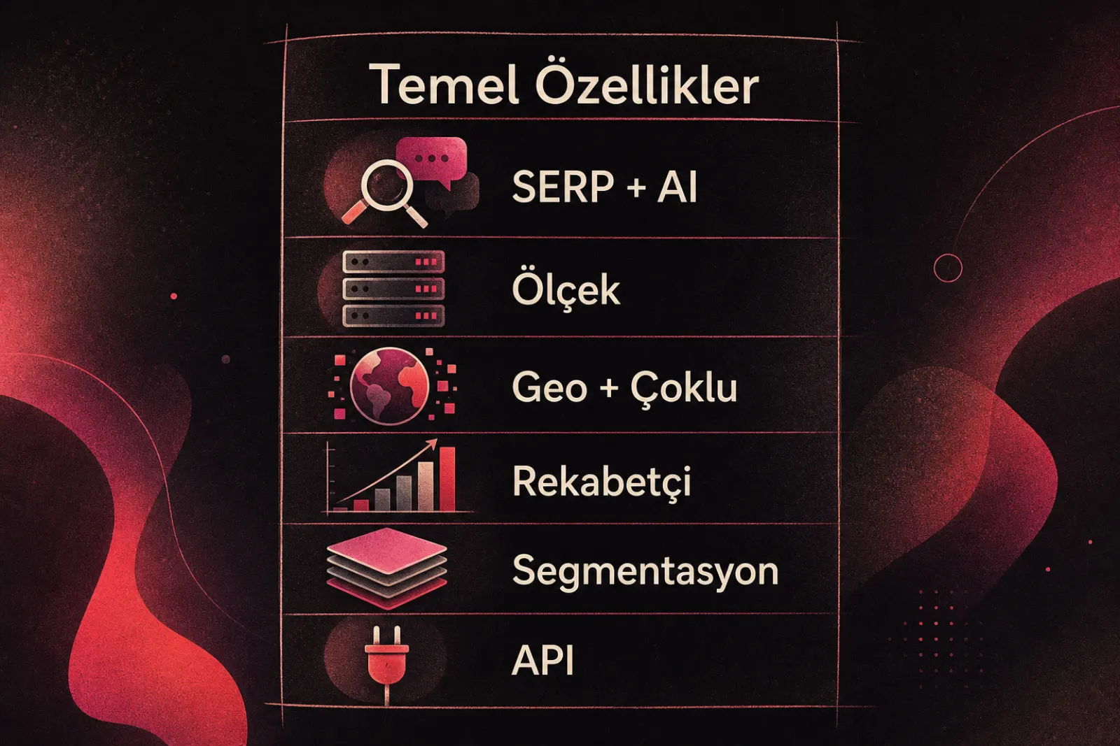 Kurumsal anahtar kelime platformu temel özellikleri