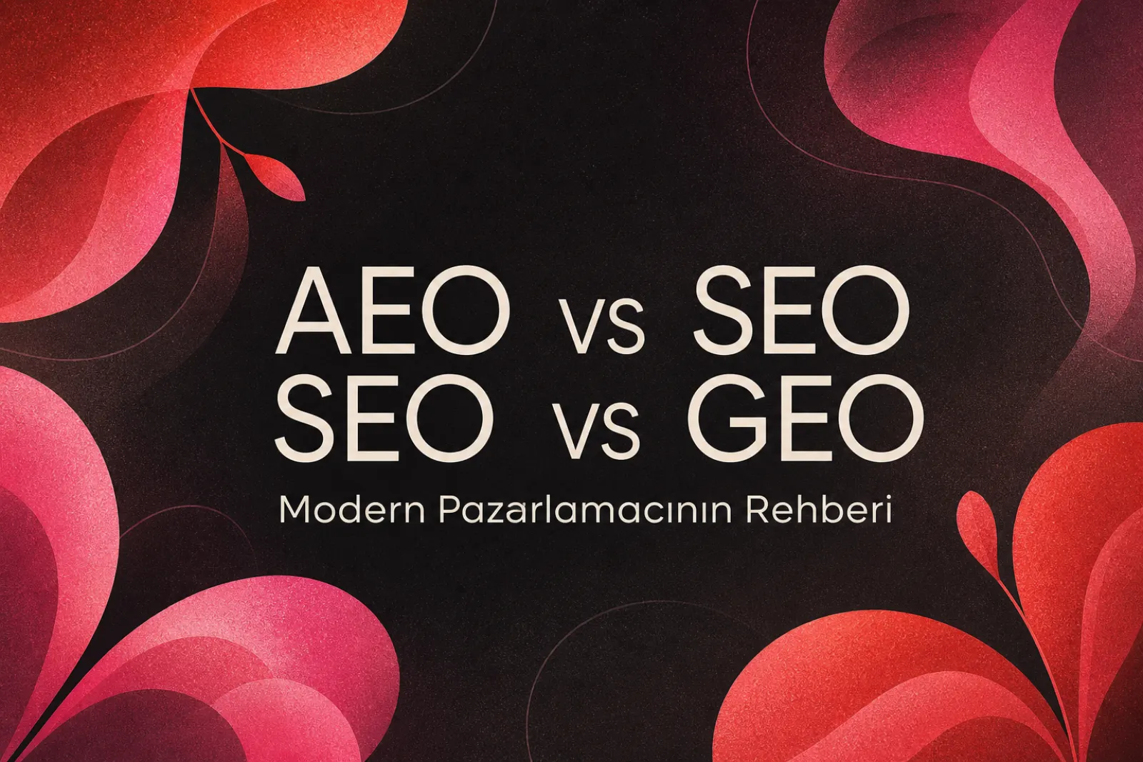 AEO, SEO ve GEO karşılaştırması