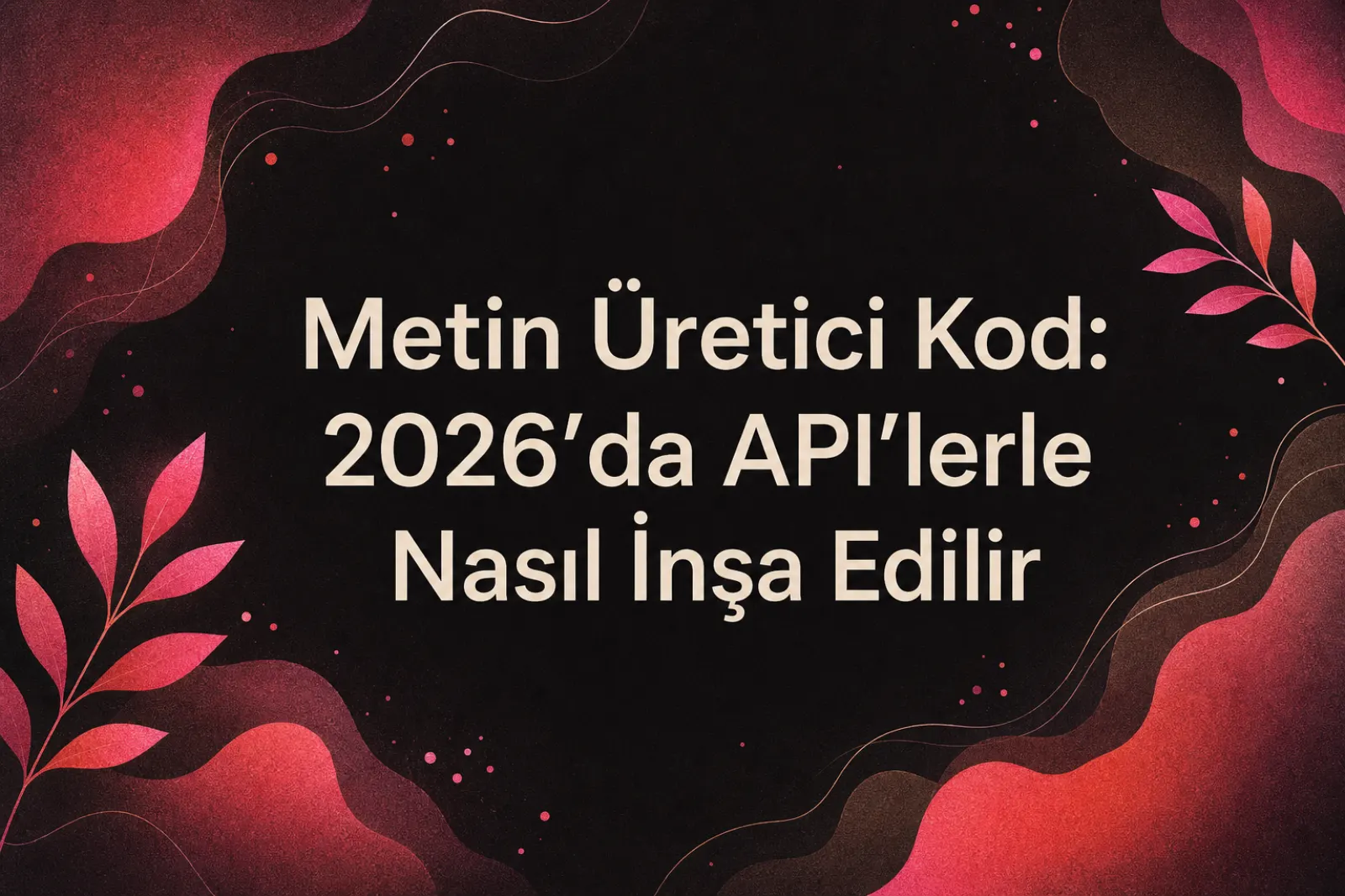 2026 yapay zeka metin oluşturucu API rehberi