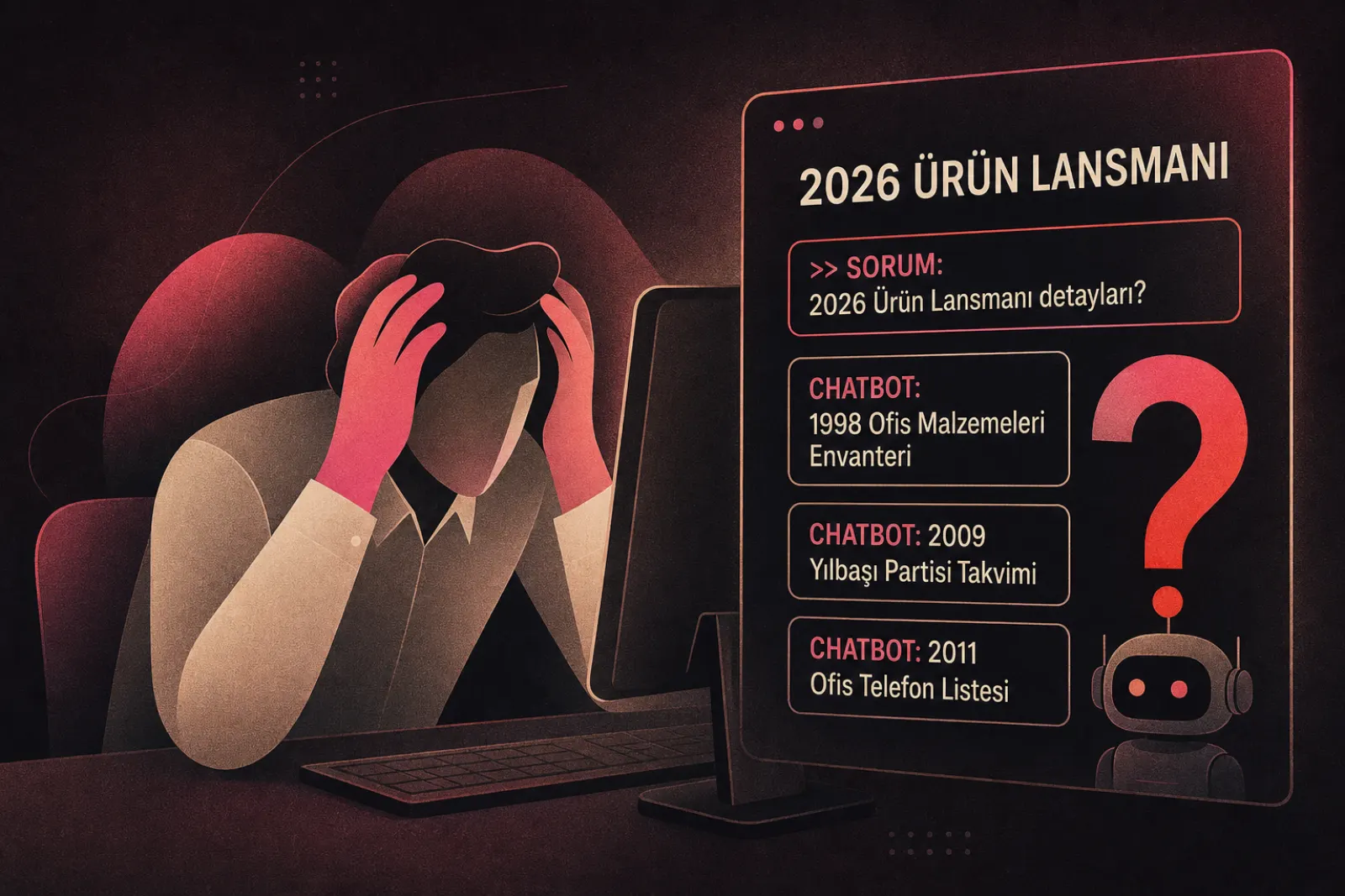 Güncel olmayan verilerle karşılaşan kullanıcı