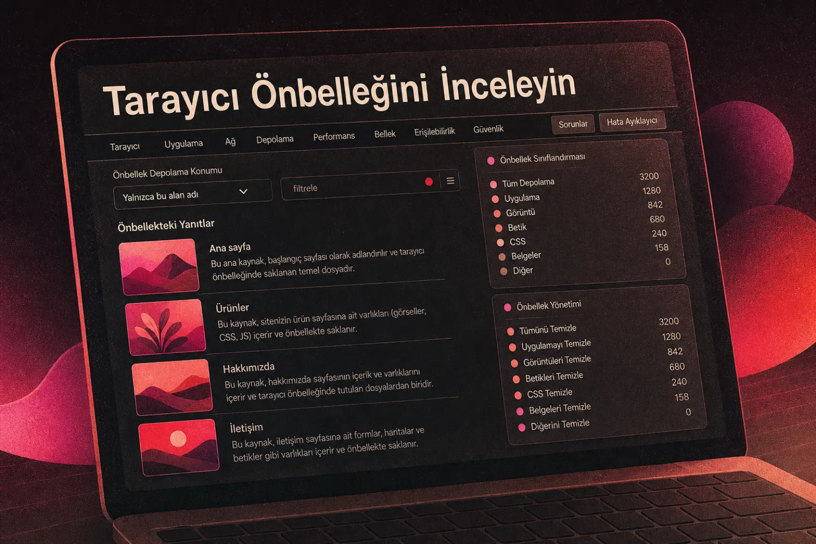Önbelleğe alınmış sayfa hatalarını giderme