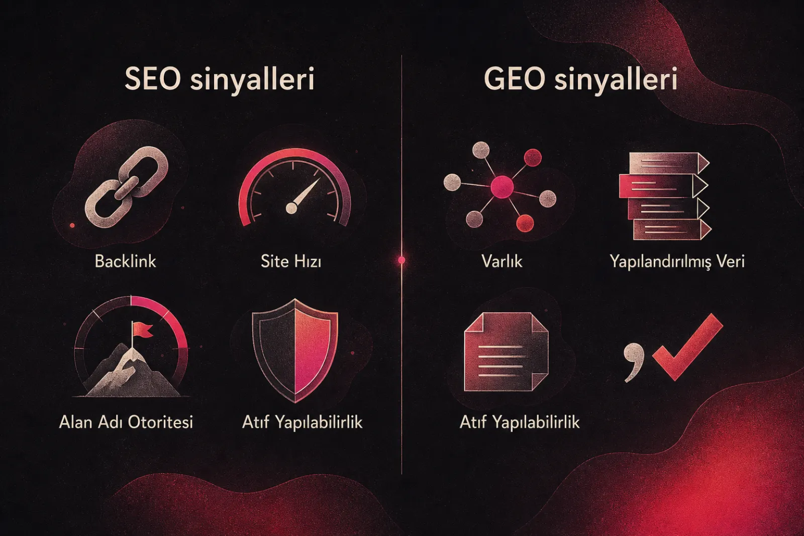SEO ve GEO sıralama sinyalleri