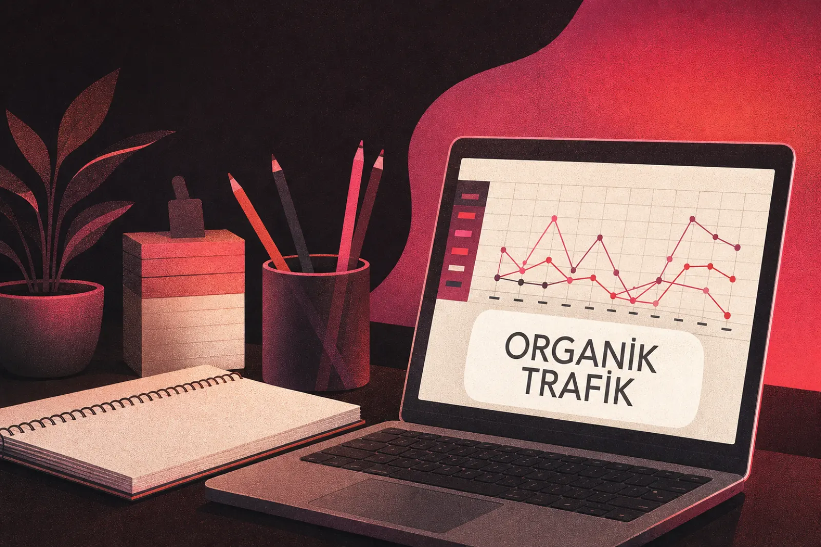 Organik görünürlük ve veri analizi grafikleri