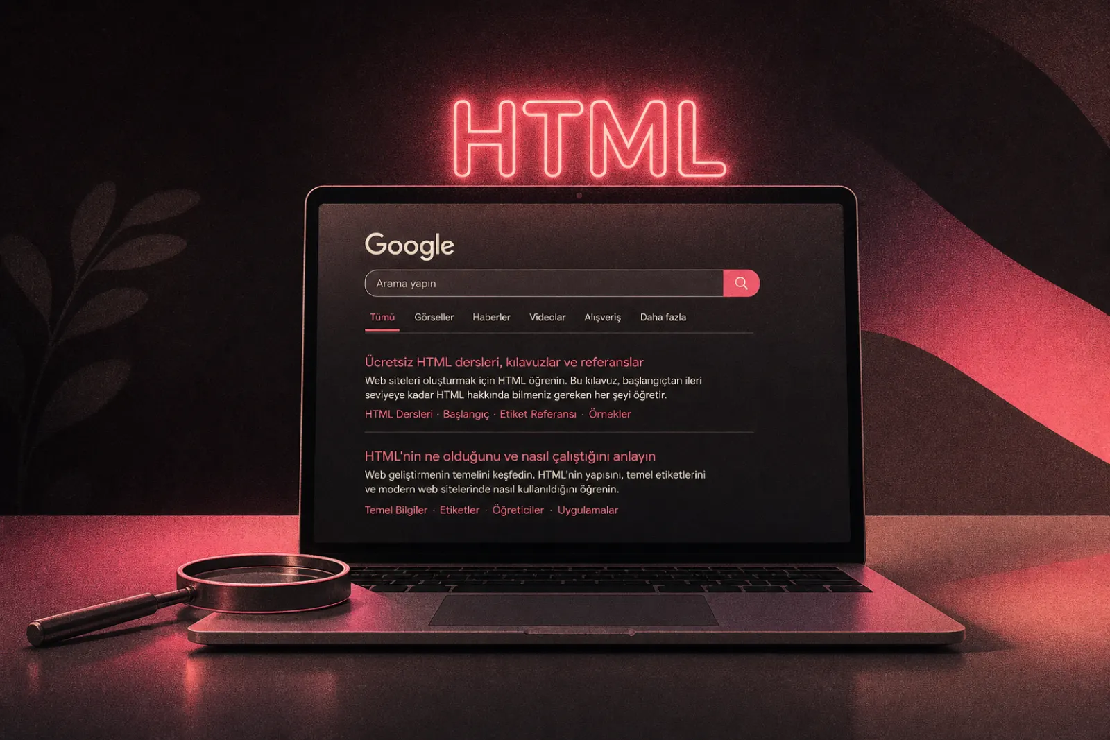 Meta başlık ve SEO etkisini gösteren illüstrasyon