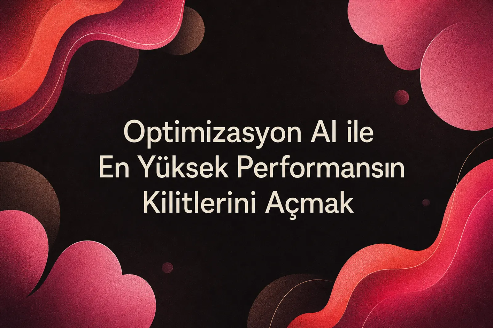Optimizasyon yapay zekası soyut görseli