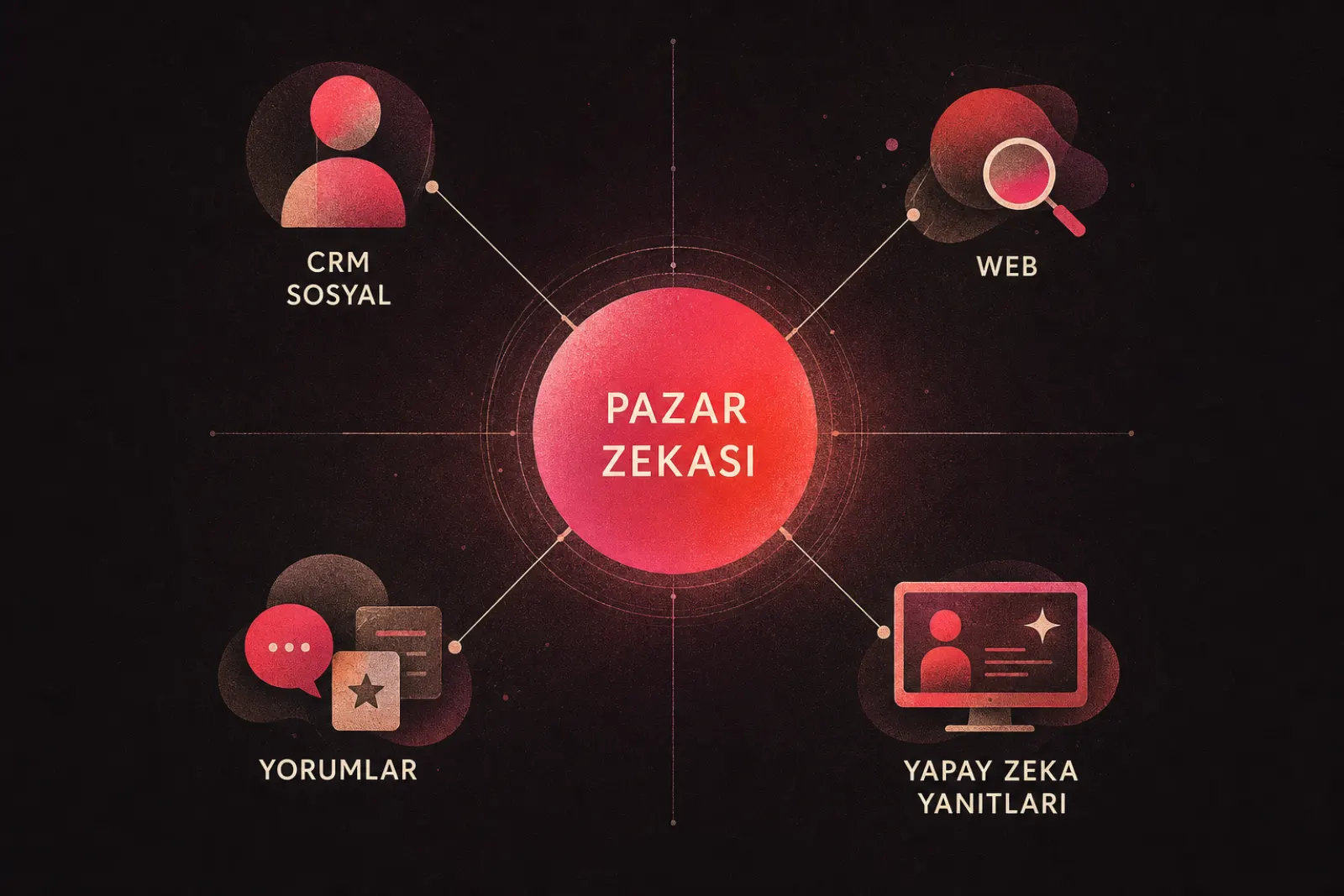 CRM ve sosyal medya verilerini içeren pazar zekası kaynakları