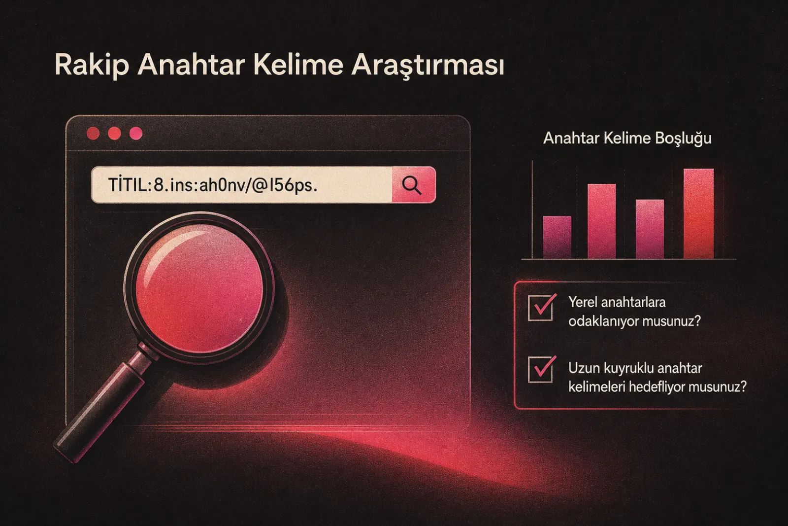 Arama motoru sonuçlarında rakip anahtar kelime araştırması