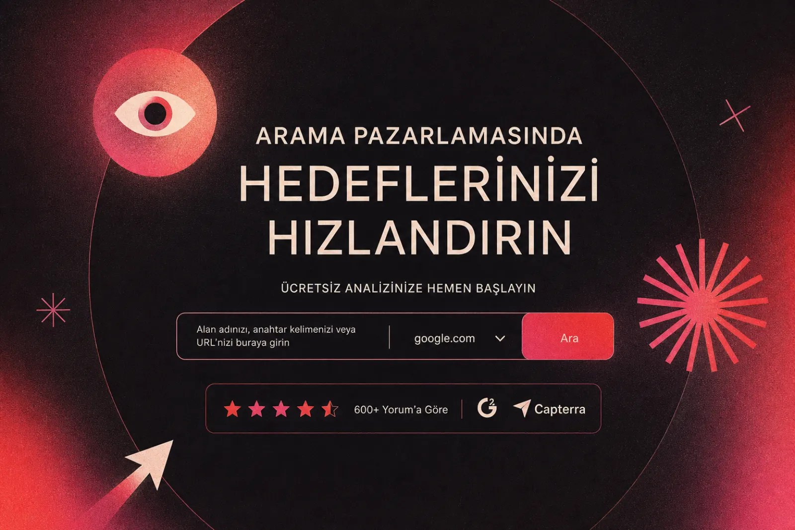 Serpstat SEO aracı arayüzü