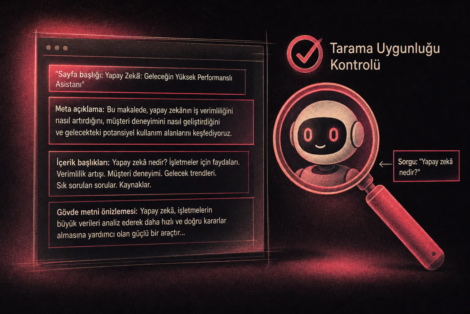 Taranabilirlik sorunlarını denetleme aracı