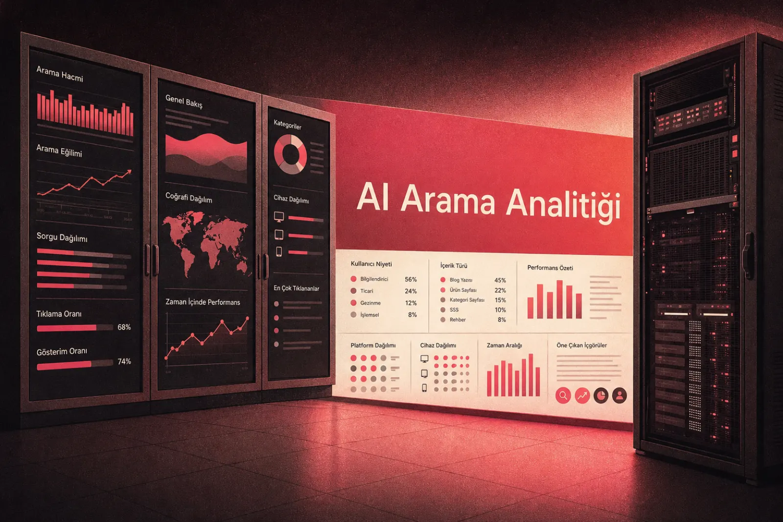 Yapay zeka arama analitiği görseli