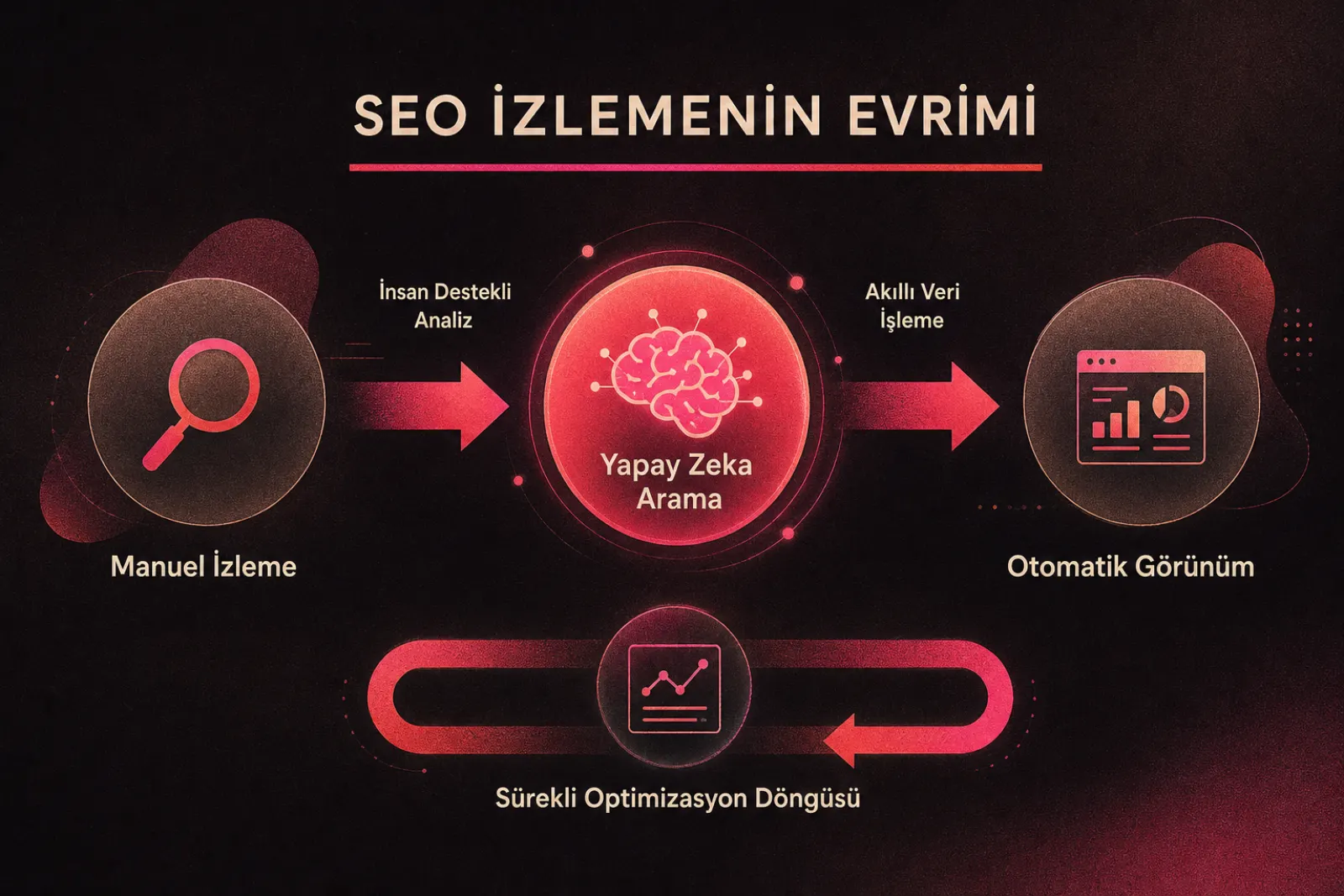 Manuel takipten otomatik yapay zeka arama görünümüne SEO izleme evrimi