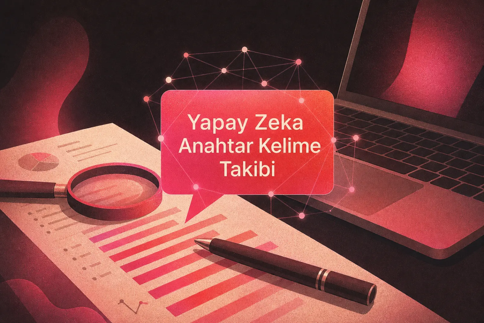 Yapay zeka arama çağında anahtar kelime takibi konsept görseli