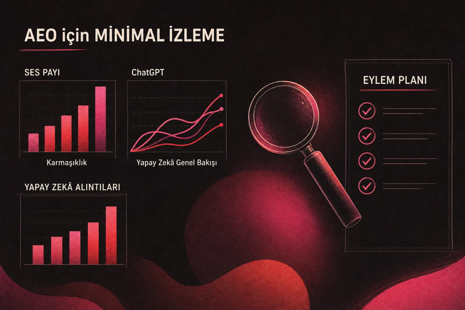 Yapay zeka performans izleme ve AEO metrikleri tablosu