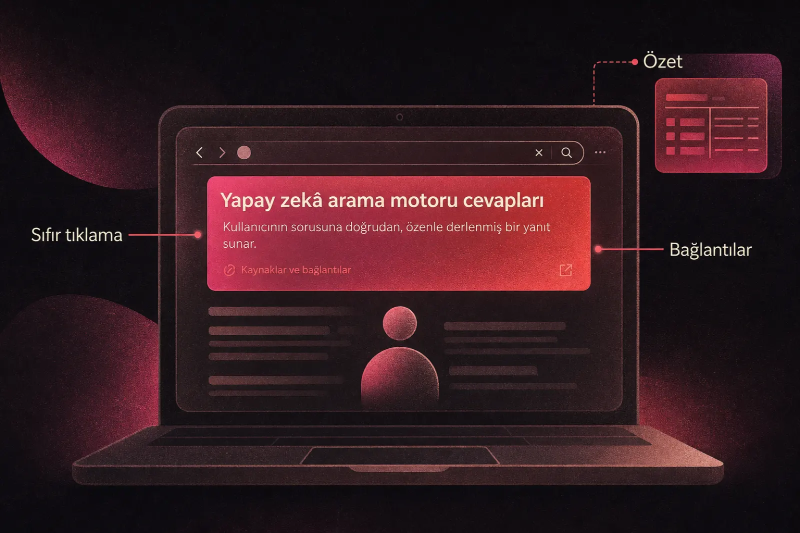 Sıfır tıklama aramaları ve yapay zeka özetleri