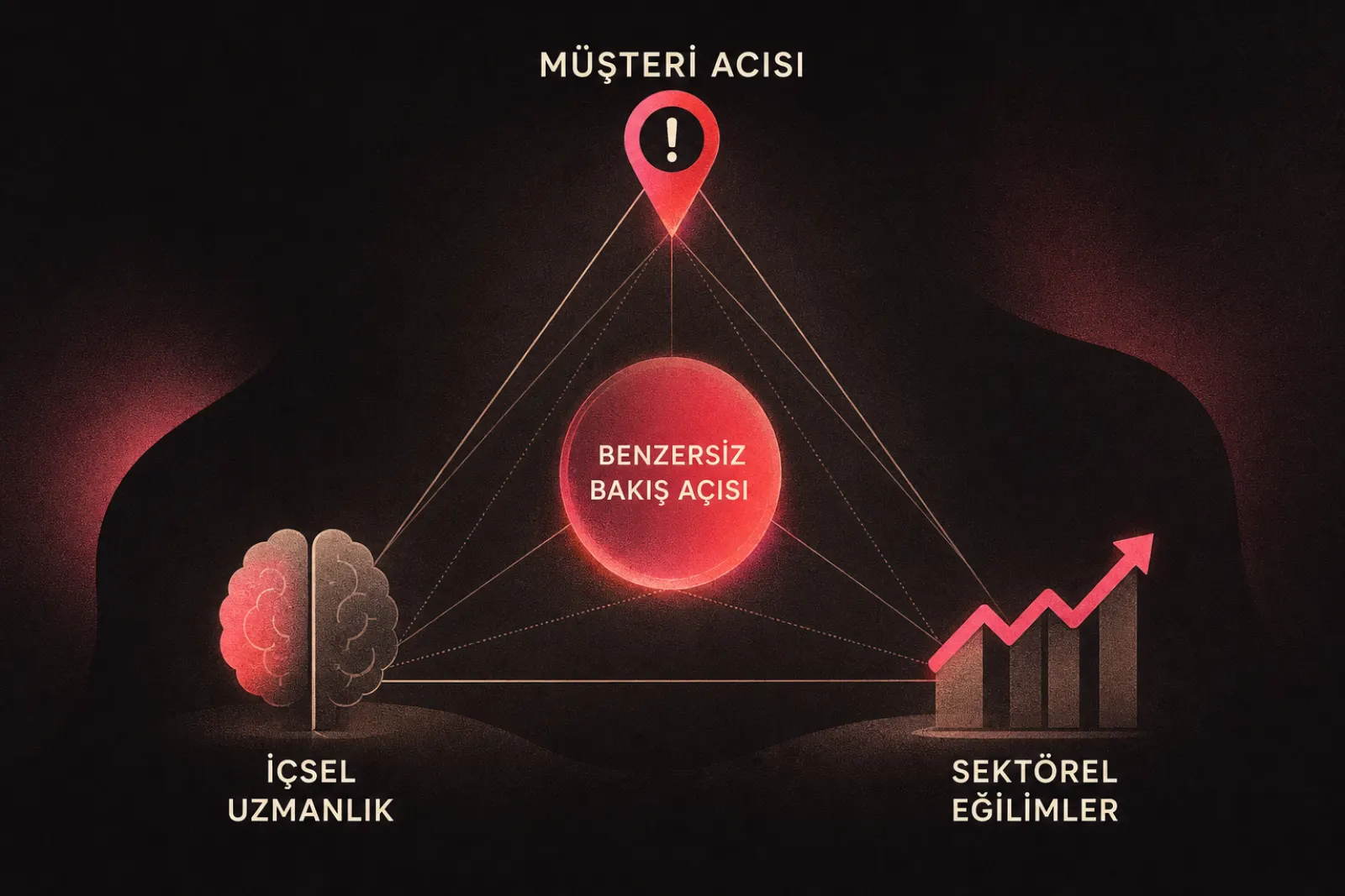 Benzersiz bakış açısı strateji modeli